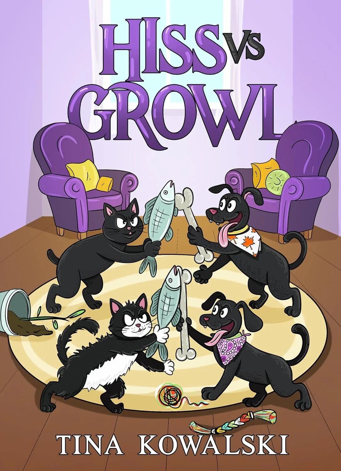 Featured Book on ContentMo • Kindle Instant Download for $2.99 🐶🐱 "Quirky and Chaotic Just like fur babies"  Hiss VS Growl by Tina Kowalski • 