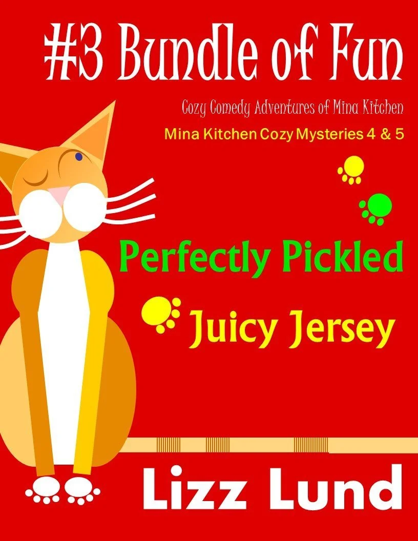 ➡ FREE KINDLE BOOK 👀📚  ➡ #3 Bundle of Fun - Humorous Cozy Mysteries - Funny Adventures of Mina Kitchen - with Recipes by Lizz Lund 👀📚 