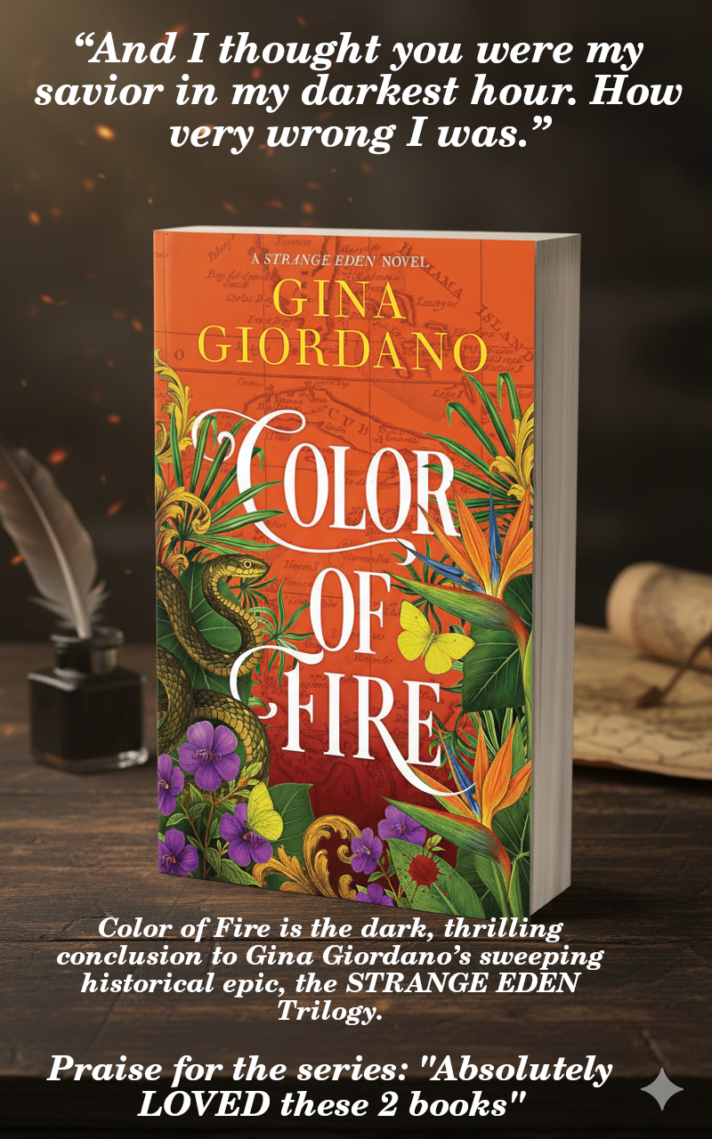 ➣ Featured 99¢ Kindle eBook Deal ➣ 🌴 Color of Fire: A Sweeping Caribbean Saga Book 3 (The Strange Eden Series) 🌴by Gina Giordano