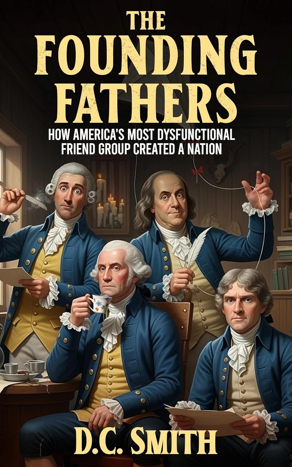 ➡ FREE KINDLE BOOK 👀📚  ➡ The Founding Fathers: How America's Most Dysfunctional Friend Group Created A Nation (The Humorous History Series) by D.C. Smith •  👀📚
