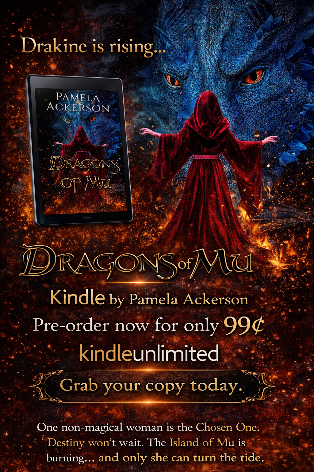 ➣ Featured 99¢ Kindle eBook Deal ➣ Amazon, B&amp;N, &amp; Wall Street Journal bestselling, award-winning author 🐉 Dragons of Mu Kindle by Pamela Ackerson