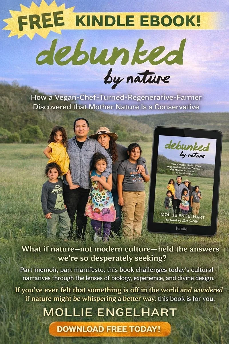 ➡ FREE KINDLE BOOK 👀📚  ➡ "Such a great book!" 👀📚  Debunked by Nature: How a Vegan-Chef-Turned-Regenerative-Farmer Discovered that Mother Nature Is a Conservative 