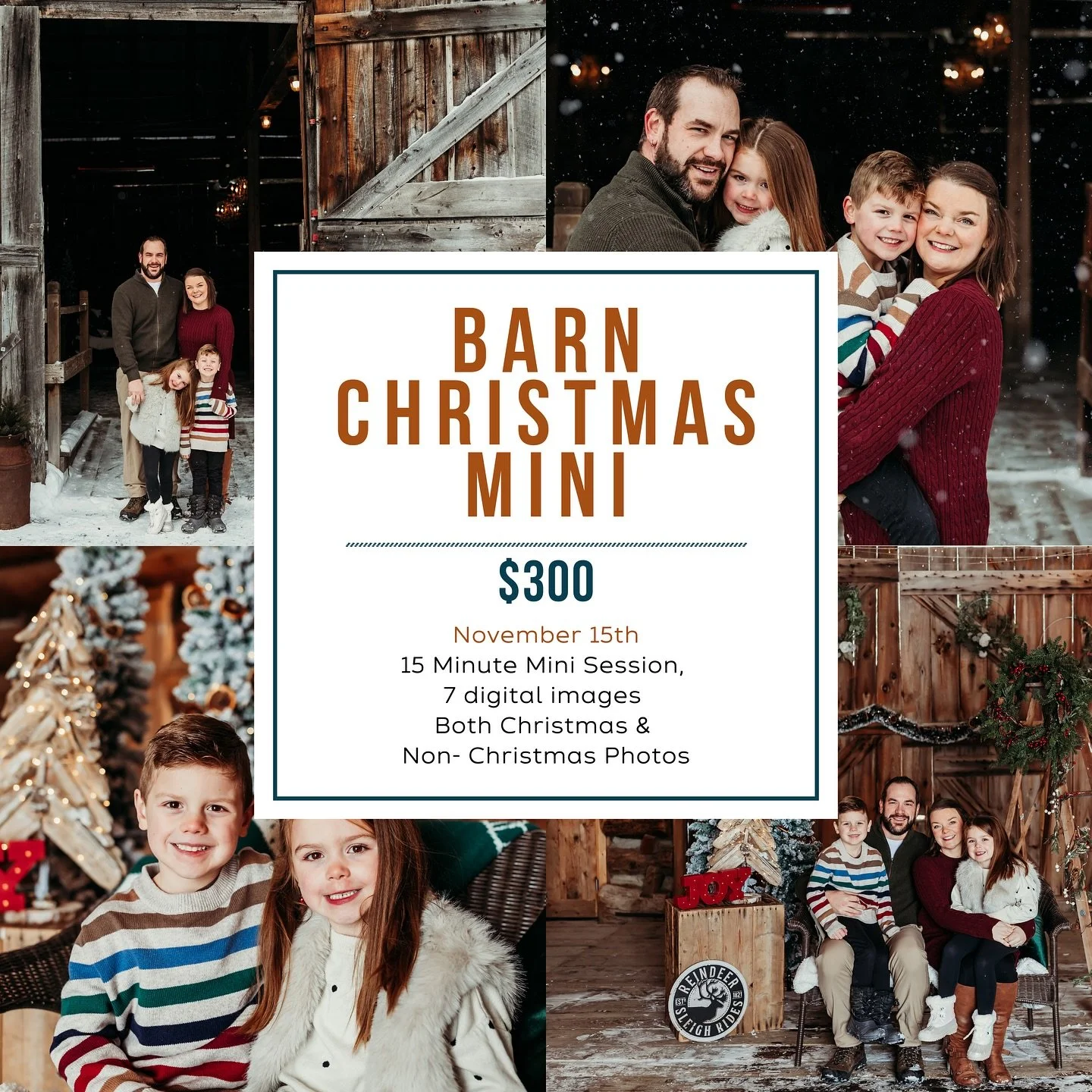 Hi Everyone!

It turns out many of you didn&rsquo;t realize I&rsquo;m running Christmas Minis again this year, so I thought I&rsquo;d share a quick reminder! 🎄

These sessions are set in the most gorgeous location &mdash; the stunning @theherbgarden