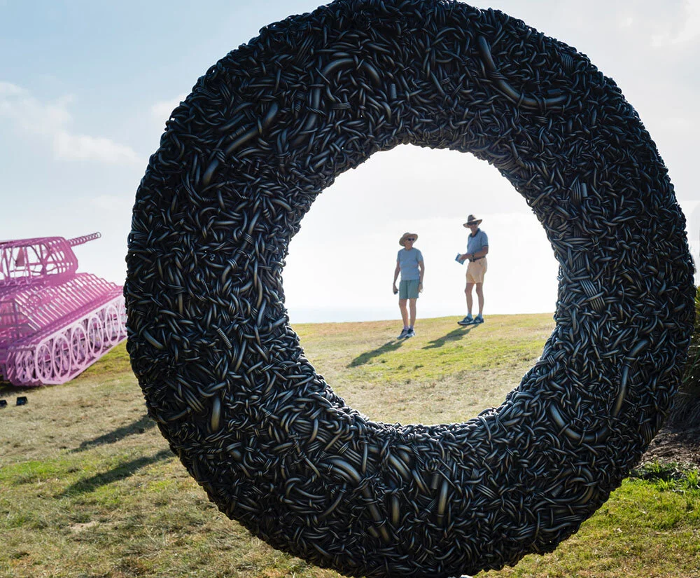 Image: Lucy Barker , ‘Eclipse’, Sculpture by the Sea, Bondi 2019. Photo: Enzo Amato