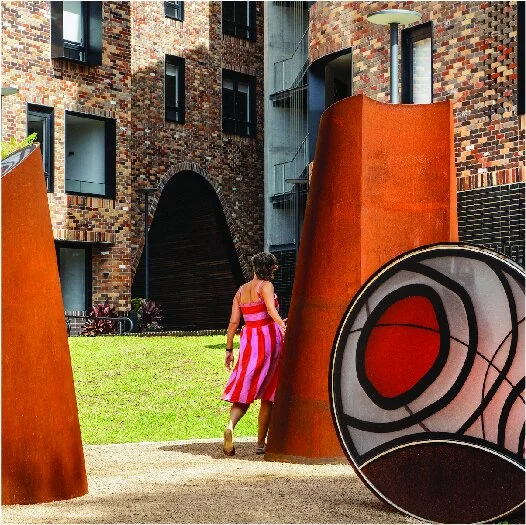 Natus Ex Igne artwork by Jane Cavanough for Arkadia Apartments