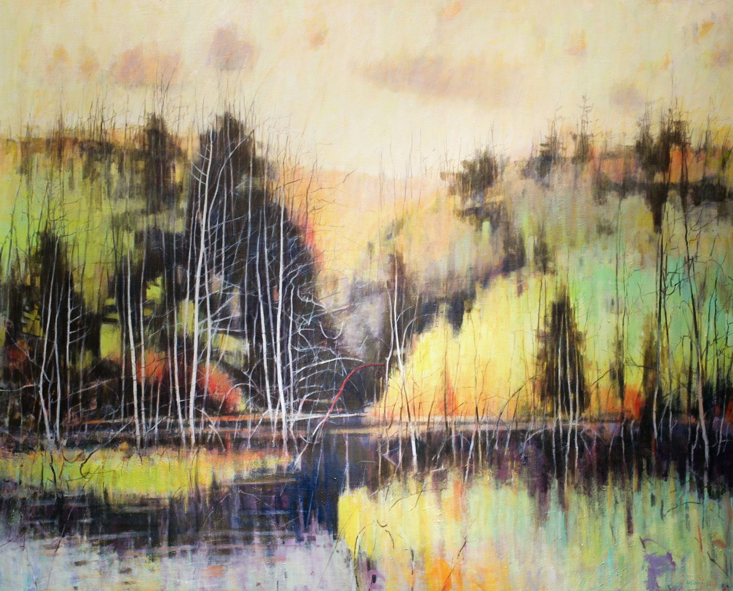 The Secret, William Chickillo, 65” x 80” oil on canvas