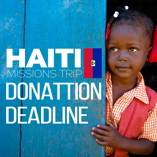 Items are needed for the Haiti mission trip! Support the team by donating: travel size shampoo, soap, toothbrushes, toothpaste, gallon size ziplock bags, construction paper, non-glossy paper plates, markers, crayons, colored pencils, glue sticks, cotton balls, stickers, squiggly eyes, coloring books, beads, twine. Please bring items by Sun.10/30 to the boxes in The Gathering Place or Fellowship Hall. 