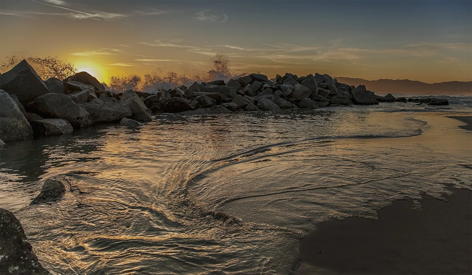 sunset splash