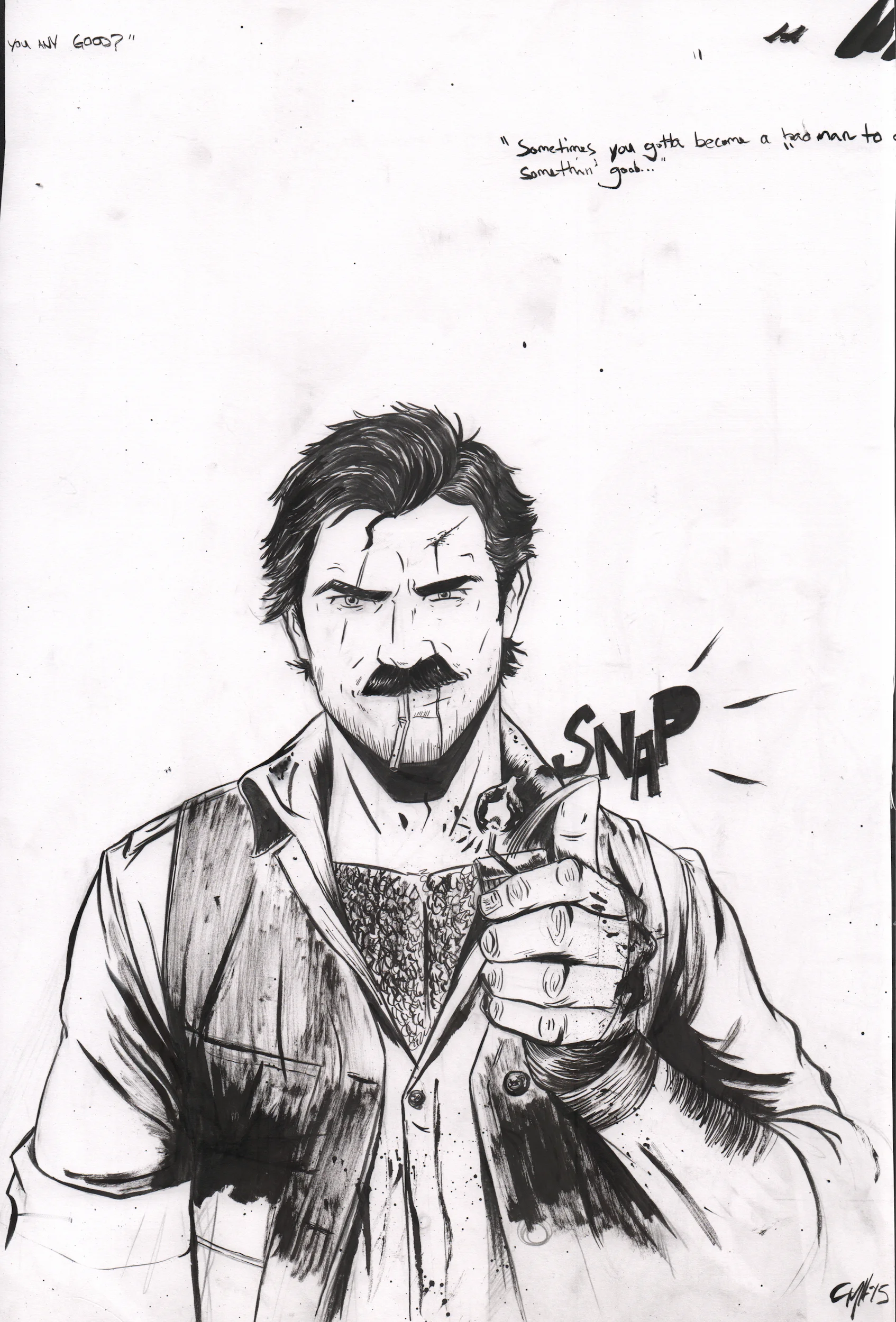 CARVER: A Paris Story Issue 3 Drawing