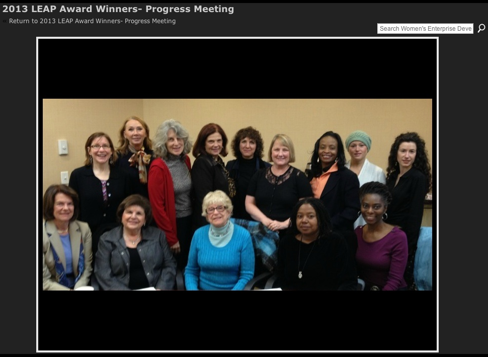 2012 LEAP Grant winners at the Women's Enterprise Development Center.