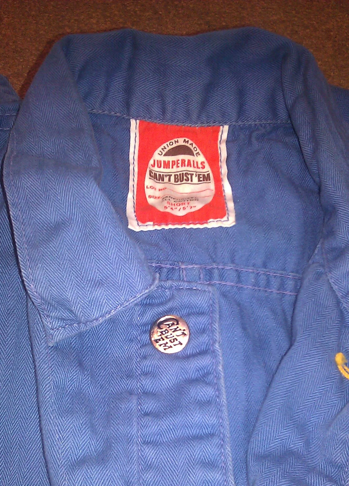 My beloved Can't Bust 'Em coveralls are also union made.