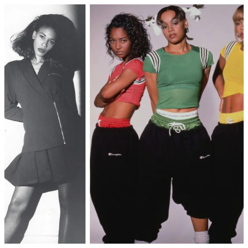 Beautiful ladies of the 90s. &nbsp;My sister-in-law and former model Leslie Herring, and the members of TLC.