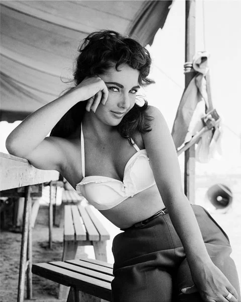 On the set of Giant, 1955
