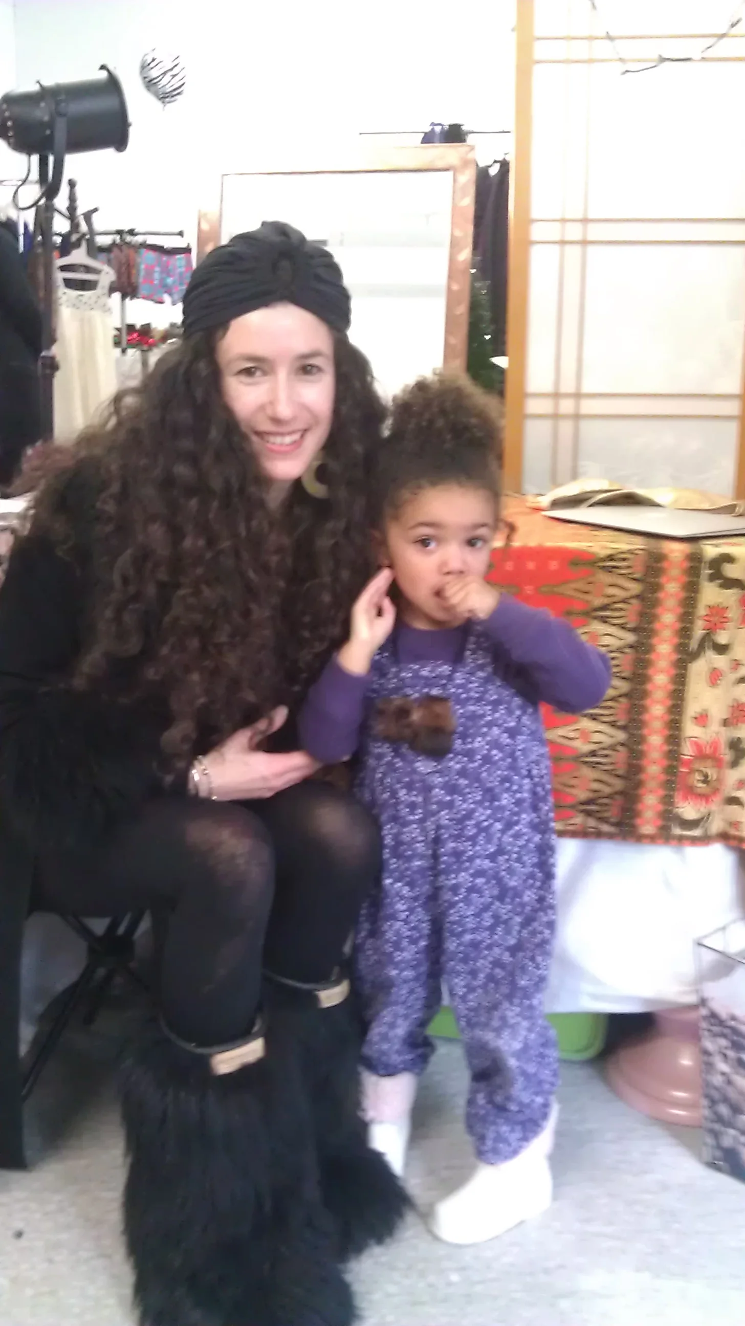 My partner and crime and I. &nbsp;I'm rocking our new turban.