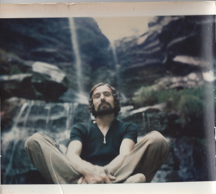 My dad sitting in front of Niagra Falls. &nbsp;Him and my mother drove the VW to Canada for their honeymoon.