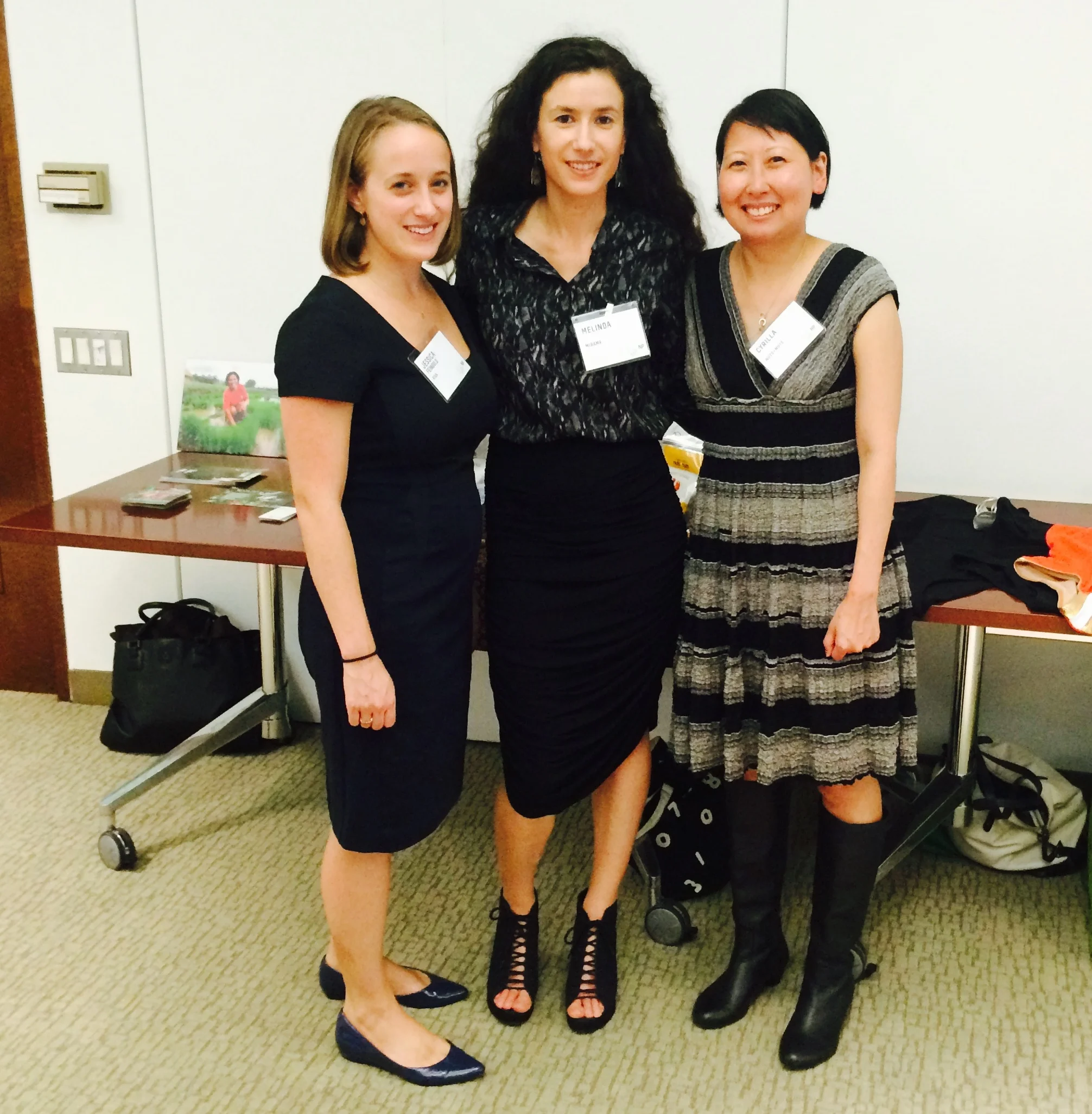 Jessica Feingold of Kiva Zip, Melinda of Mirame, and Cyrilla of Nuts Plus Nuts