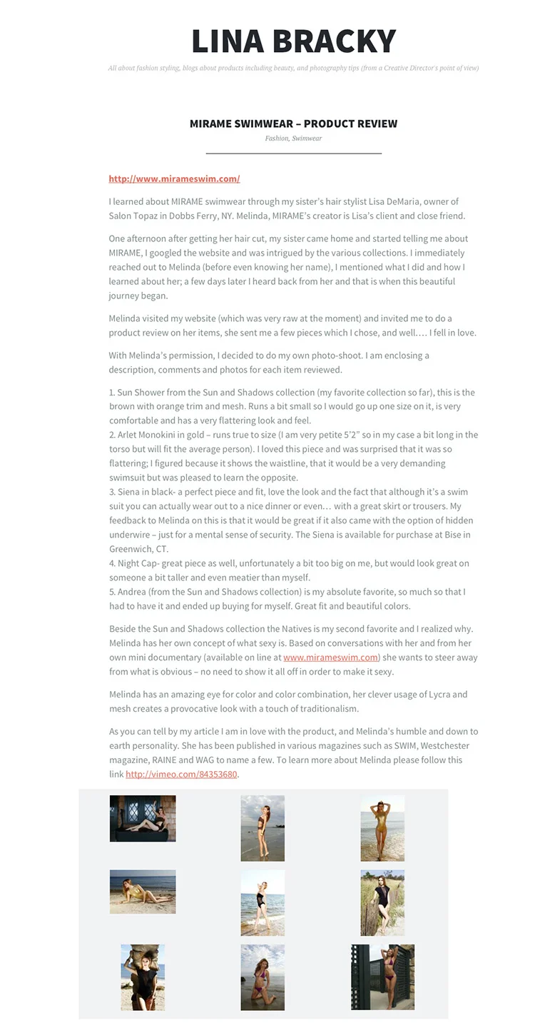 Lina Bracky's Blog