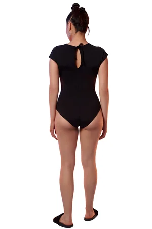 LAMEREI ■ Cap Sleeve Swimsuit[LMBDSW231] MUSINSA | LAMEREI Cap Sleeve Swimsuit[LMBDSW231]-Black