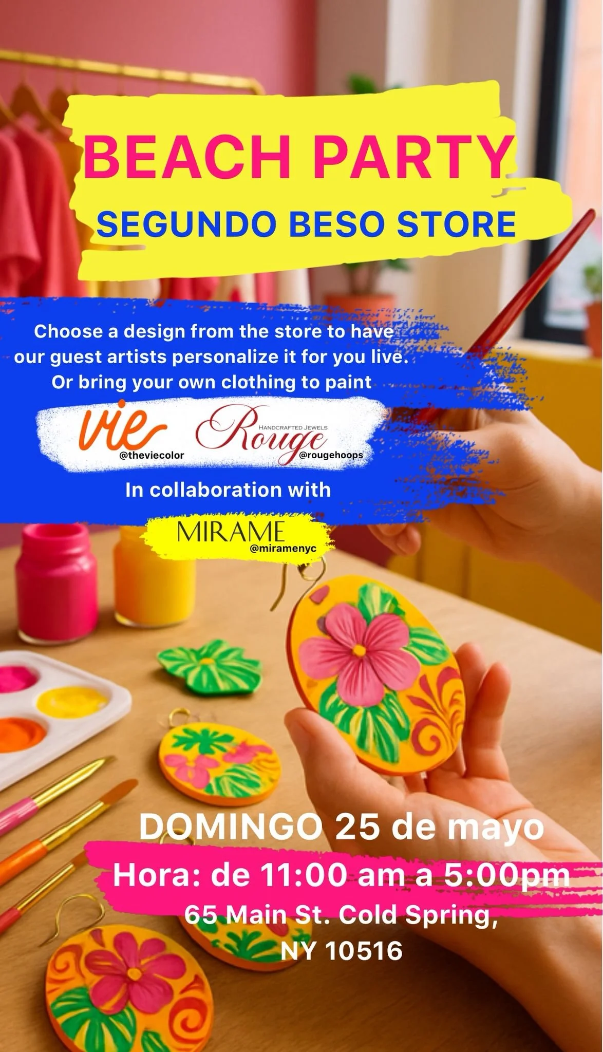 Beach Party Featuring Live Painting