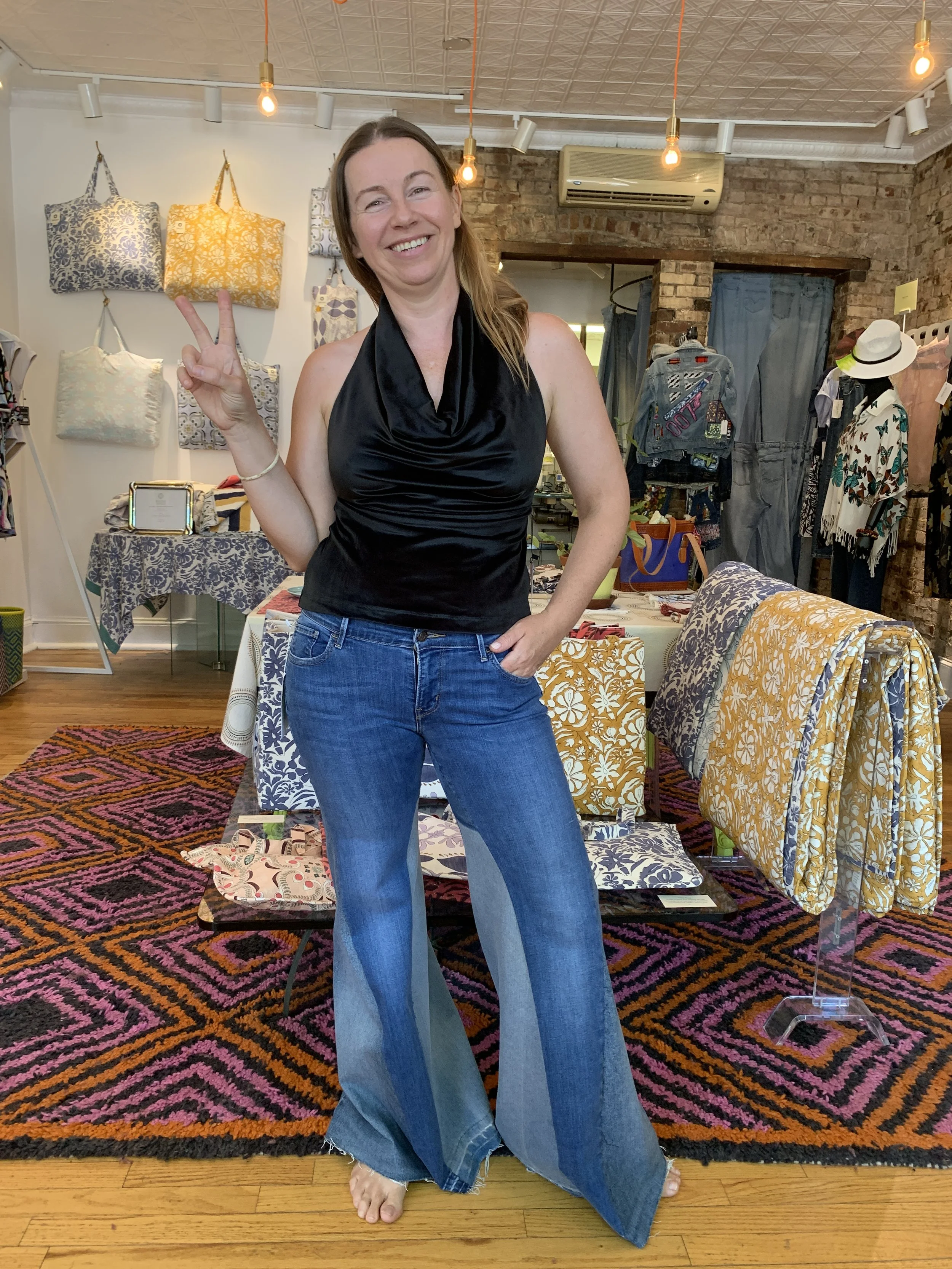 Velvet Cowl Top