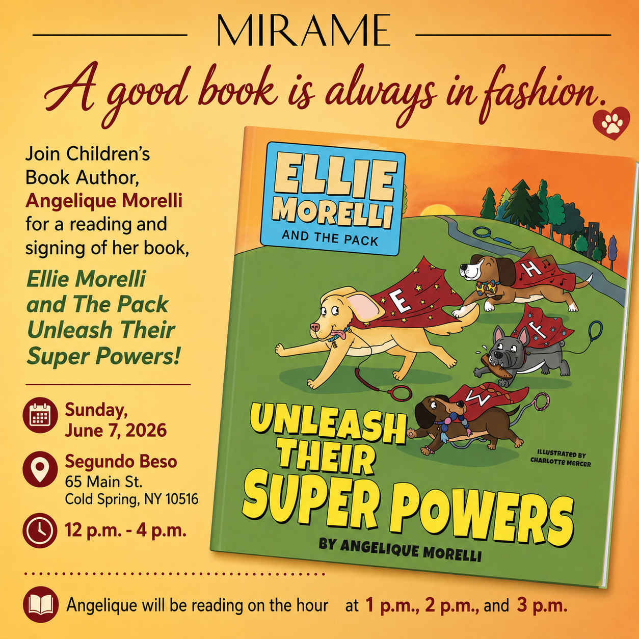 Ellie Morelli And The Pack Book Reading