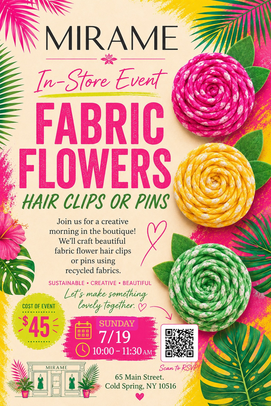 Fabric Flower Workshop