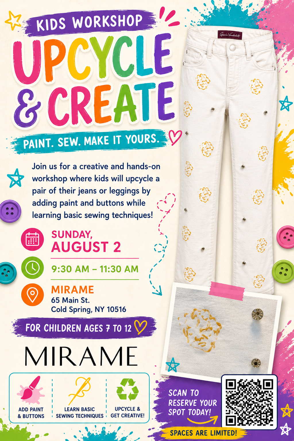 Legging Upcycle Workshop Kids &amp; Me