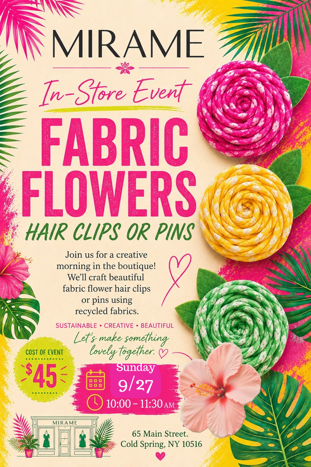 Fabric Flower Workshop