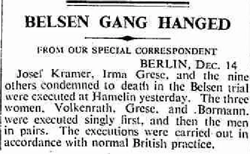 Belsen Gang Hanged London times 15 Dec 1945.jpg