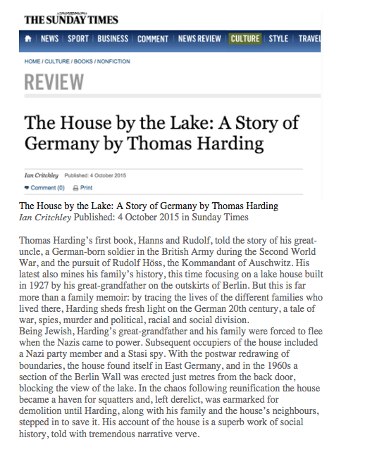 Sunday Times 4 October 2015