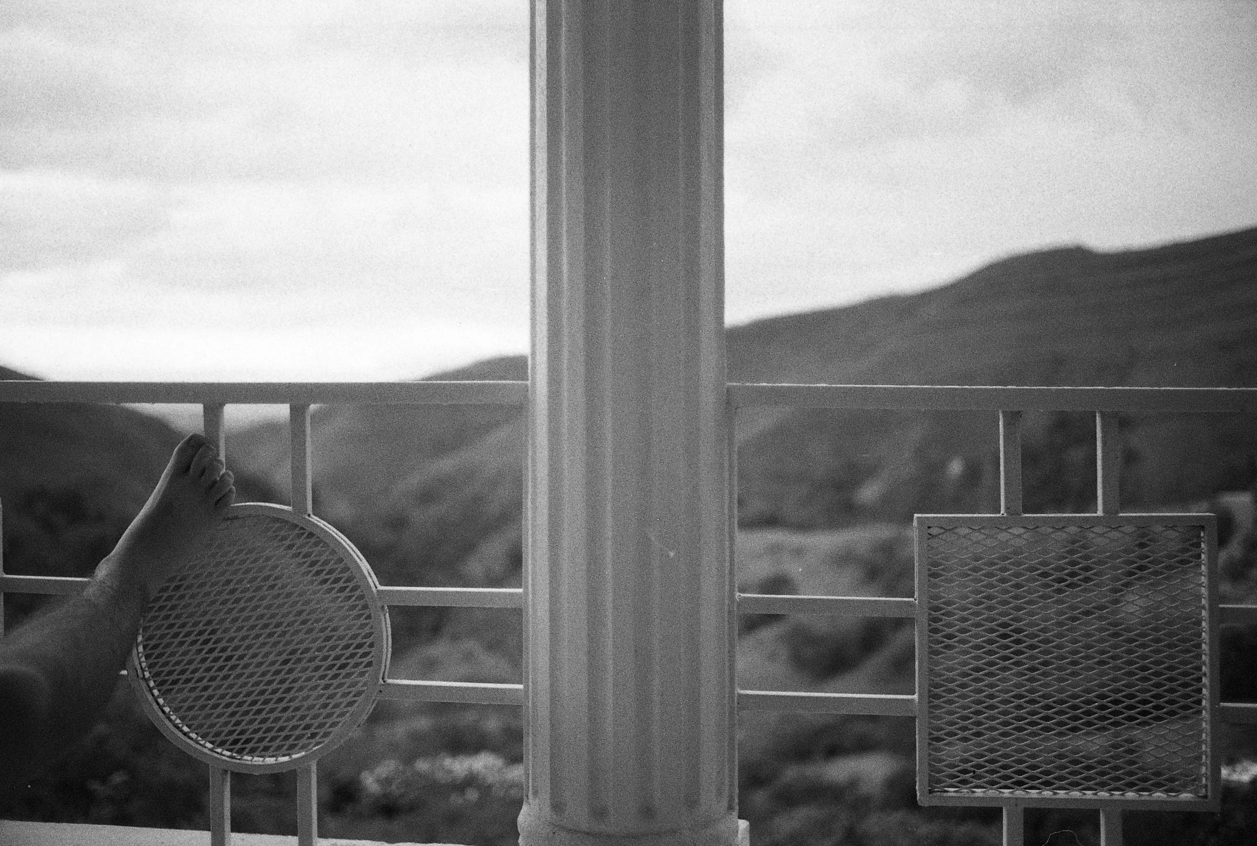 The Balcony Above. Zanmi Lasante. Cange, Haiti. 2009 35 mm B&W film