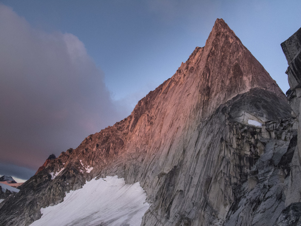  The morning of attempt 1 of the NE ridge of Bugaboo Spire. 
