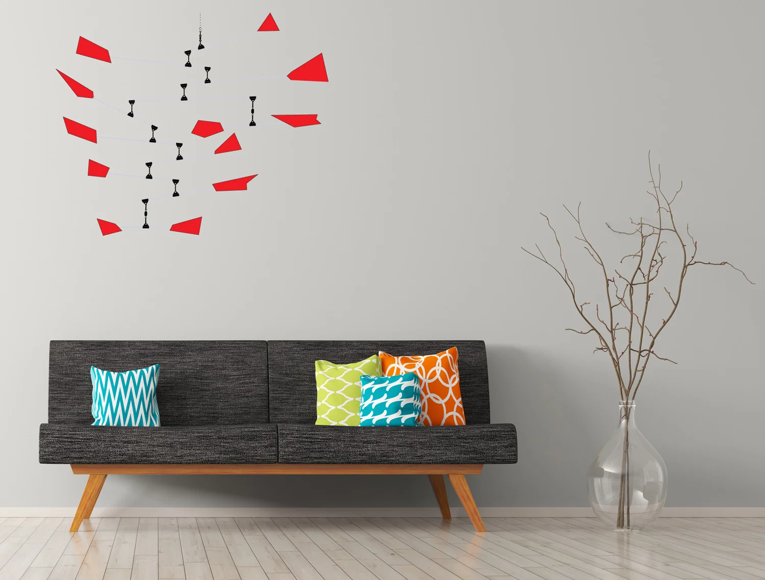 Hanging Art Mobile Geometric 