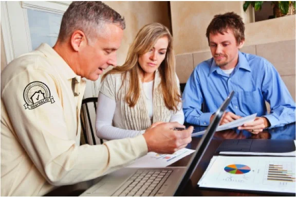The energy assessment professional should take time at the end of the visit to engage the customers.