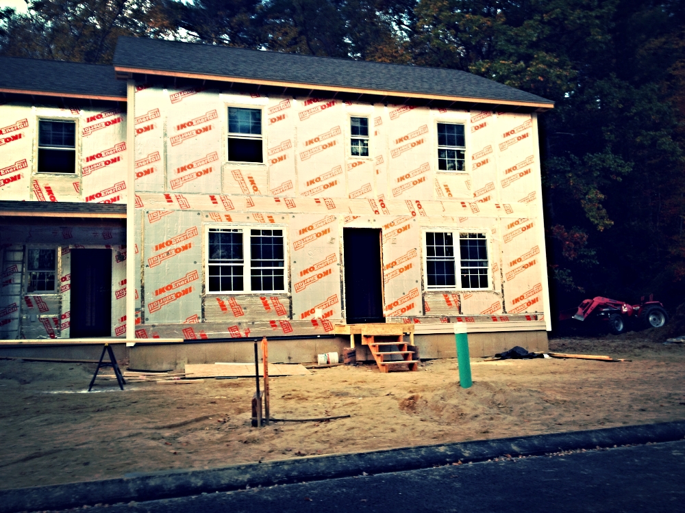 Insulated sheathing with seams taped is a good primary air barrier. 
