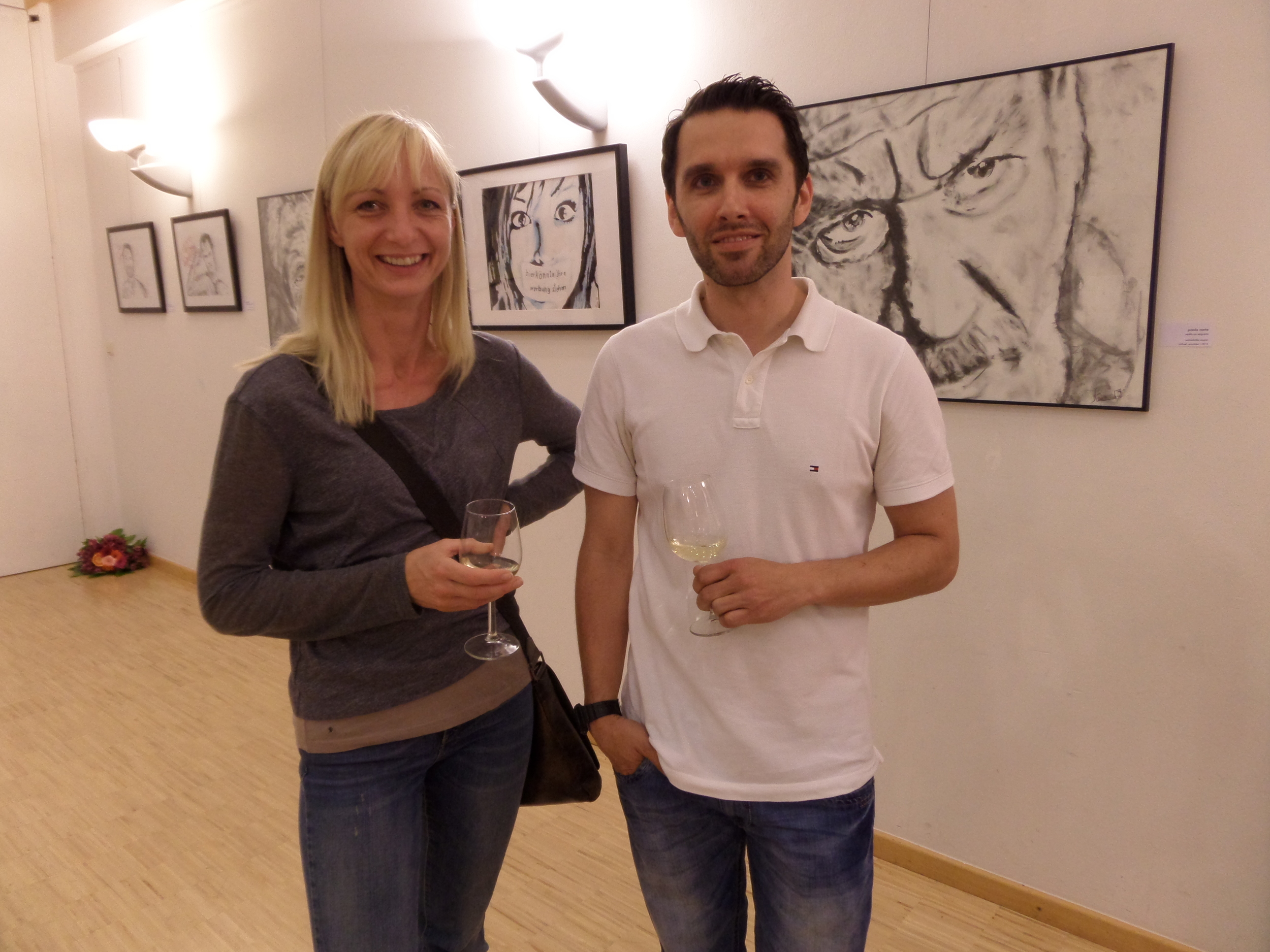 Sigrid Meister und Künstler Michael Ramminger