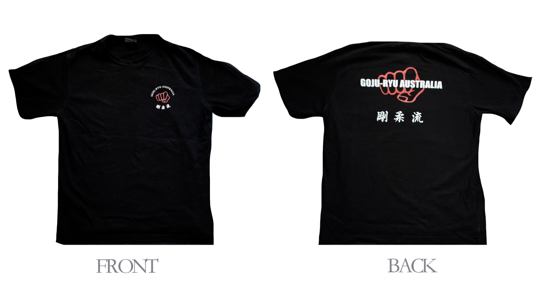 GOJU-RYU AUSTRALIA PRINTED T-SHIRT $28.00