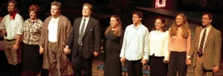 The cast of THE MOVIE GAME taking their final bow at the Kennedy Center