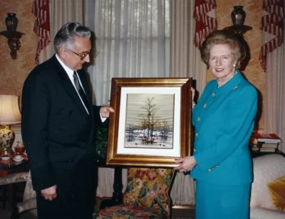 Sa bivšom premijerkom Velike Britanije Margaret Thatcher