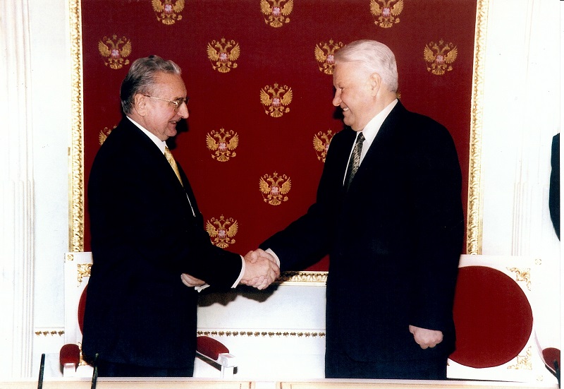  Sa ruskim predsjednikom Borisom Jeljcinom 