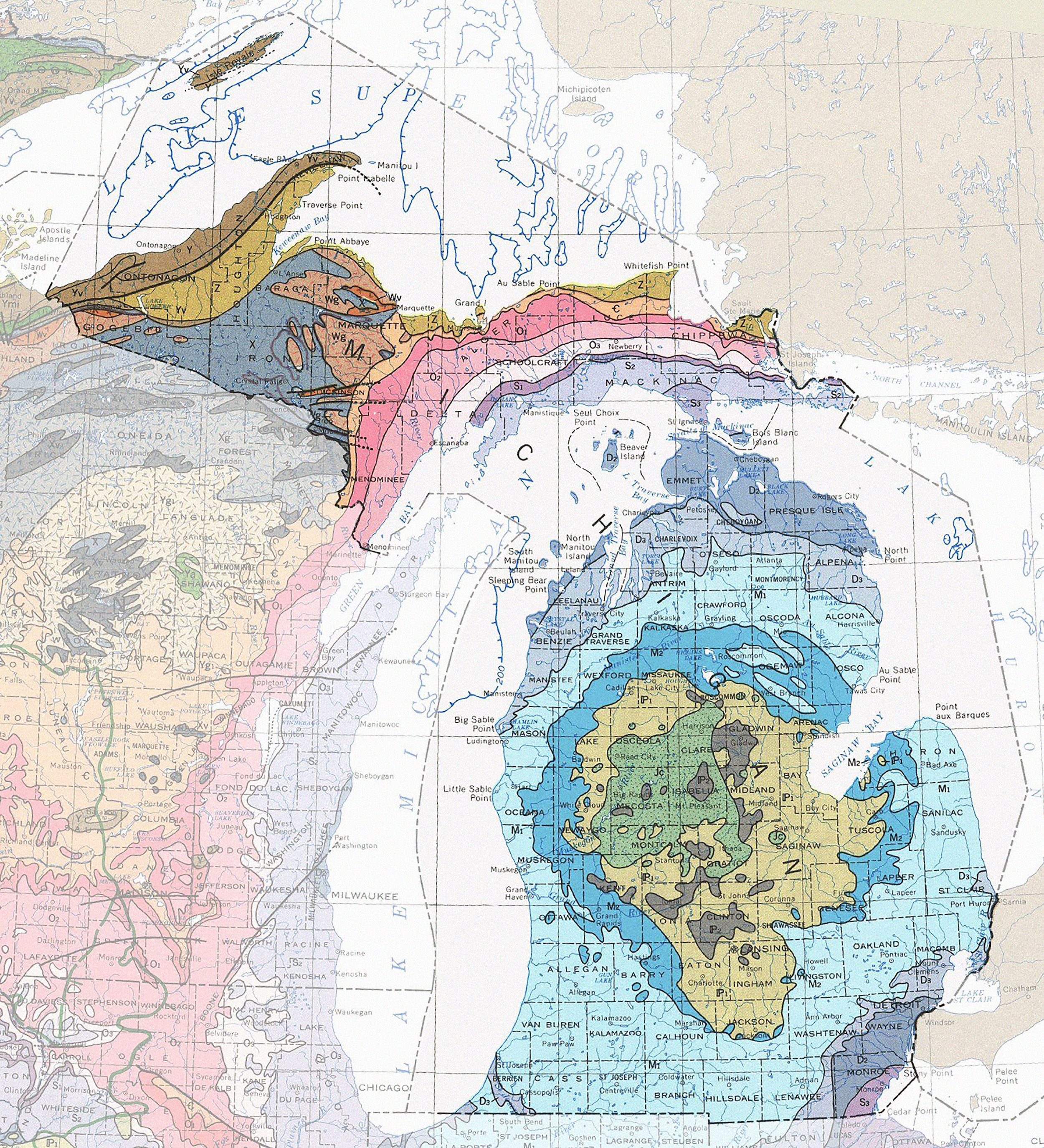 Map of Michigan