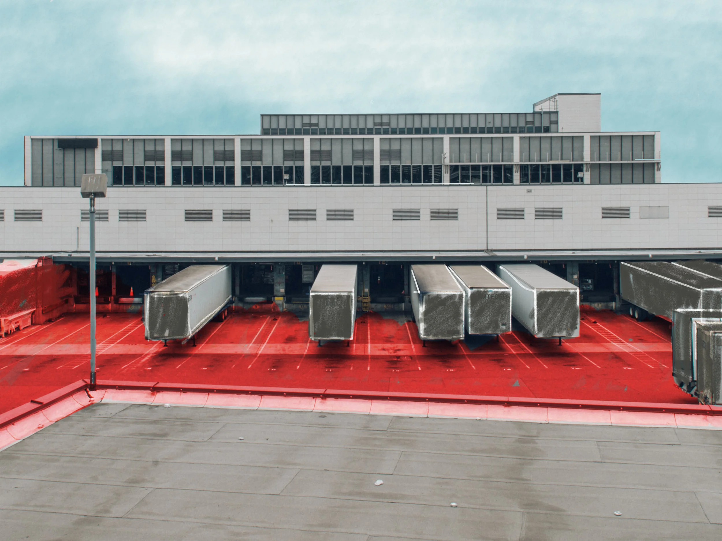 Sketch of Portland's downtown USPS facility by Daniel Kaven — William Kaven Architecture
