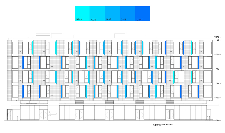 Elevation for William / Kaven Architecture’s Parallax project.