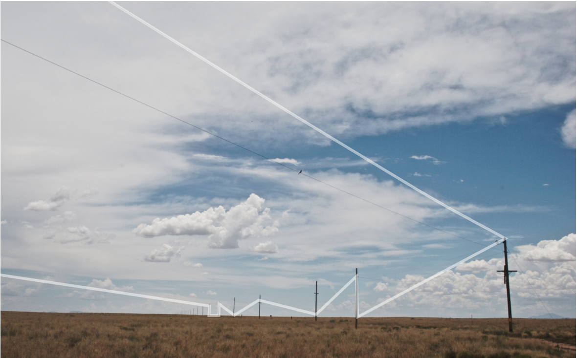 Power poles, SITE Santa Fe installation concept, William Kaven Architecture
