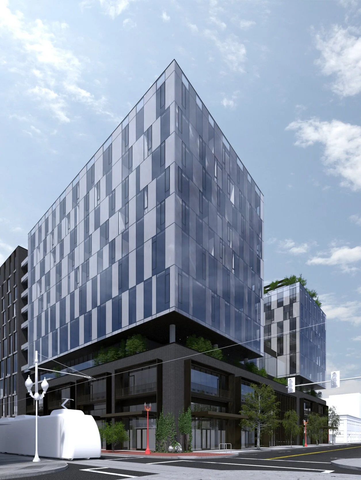 Exterior corner of Block 33, Portland, Oregon — William Kaven Architecture