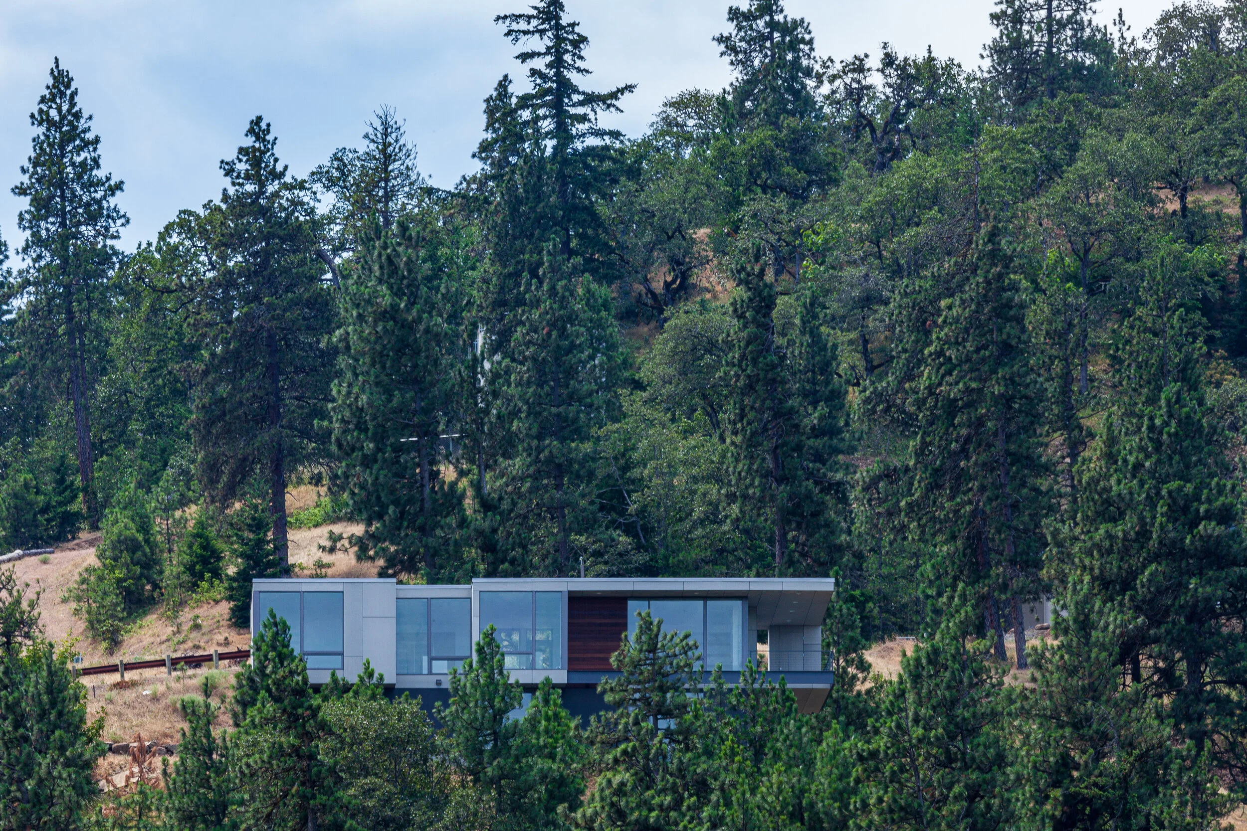 Exterior of William Kaven Architecture’s Elements residence in Mosier, Oregon.