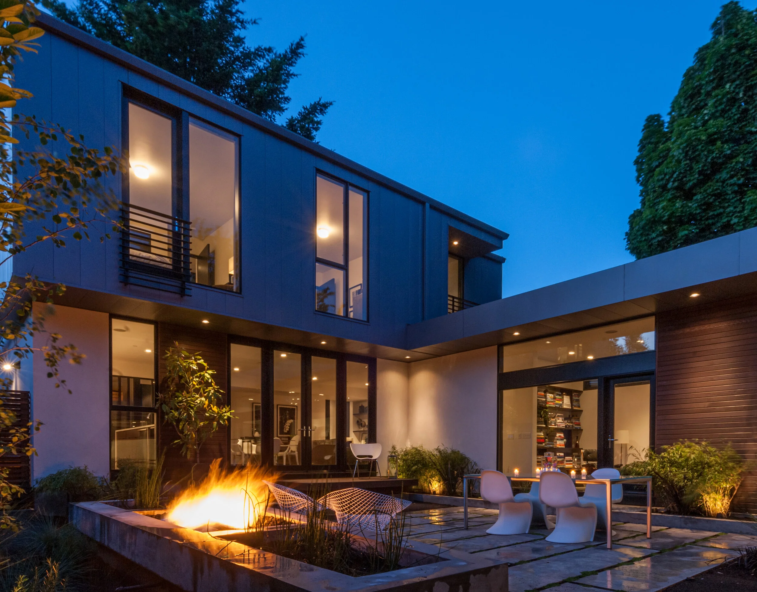 Courtyard of William Kaven Architecture's Interchange residence.
