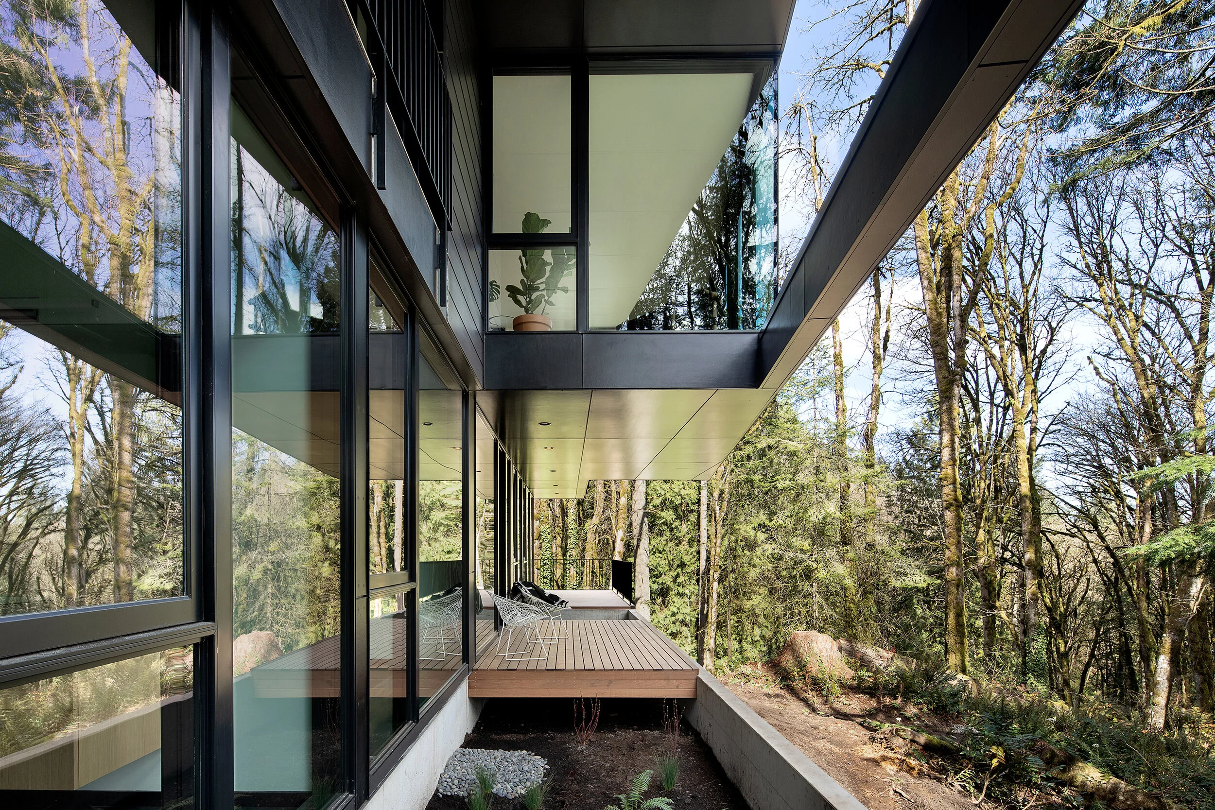 Exterior detail of modern house — William Kaven Architecture