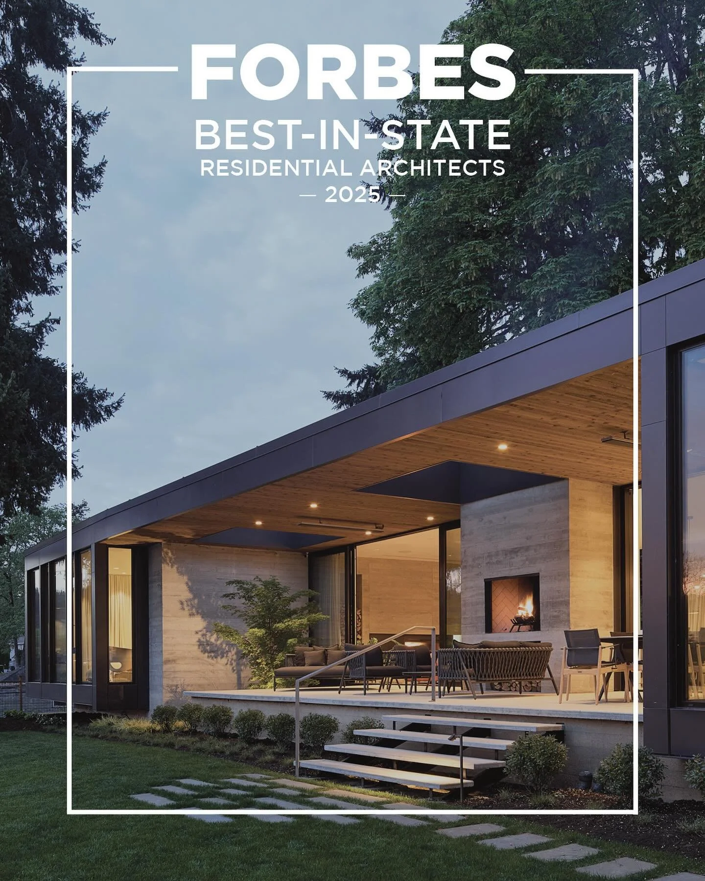 We are hugely honored to have landed on the @forbes inaugural list of &ldquo;America&rsquo;s Best-In-State Residential Architects.&rdquo; Following a rigorous review by the Forbes Editorial Team of over 20,000 firms contributing to the field of singl