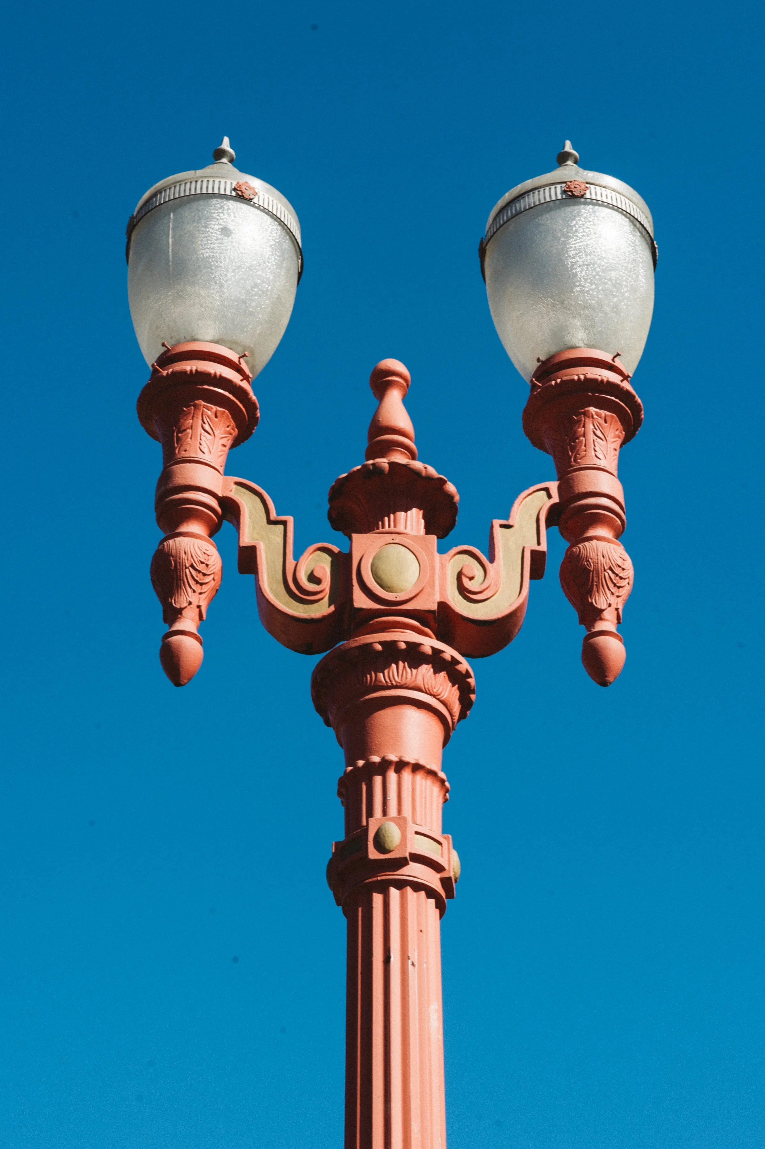 Old Town Chinatown Portland ornamental streetlamp detail. Photo by Daniel Kaven of William Kaven Architecture.